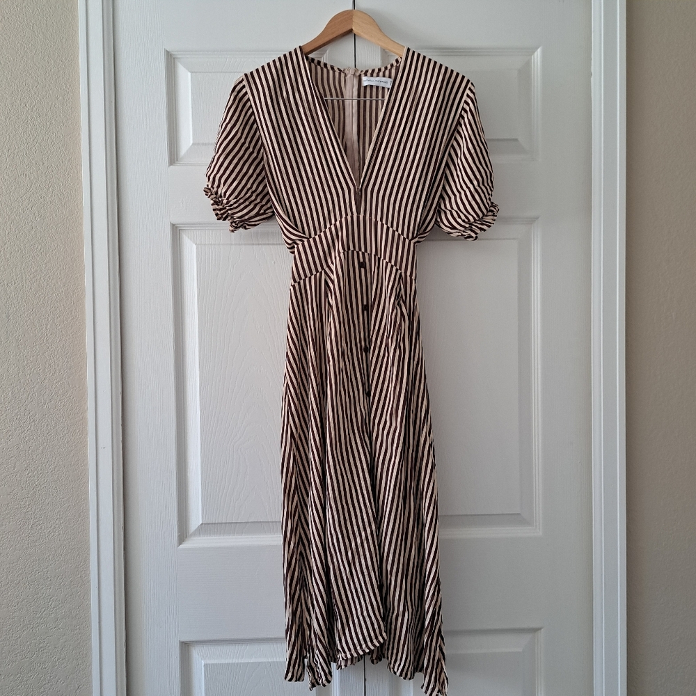 Women's Faithful the Brand Modern Retro Brighton Midi Dress Size 6